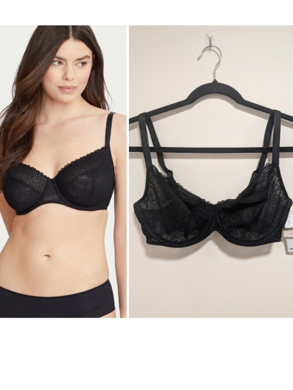 Passionata by Chantelle | Pila Lace Demi Bra in Black 34DD